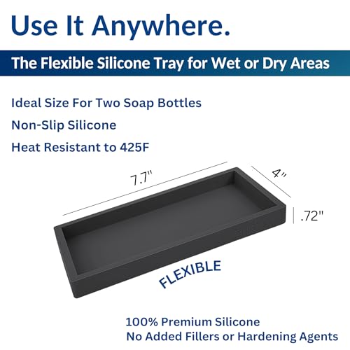 Countertop & Vanity Silicone Tray (2 Count)