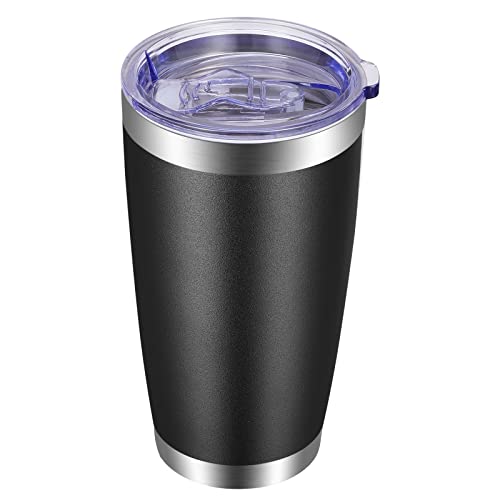 20oz Tumbler with Lid and Straw Stainless Steel Tumbler Cup Vacuum Insulated Double Wall Travel Coffee Mug Powder Coated Coffee Cup