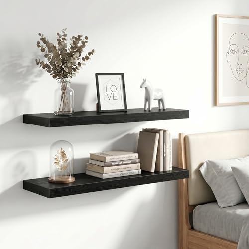 16 Inch Floating Shelves Wall Mounted for Display (2 Count)