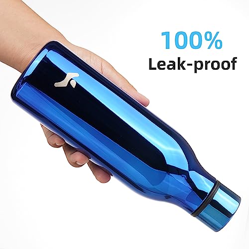 18 oz Insulated Stainless Steel Metal Water Bottle with Strap
