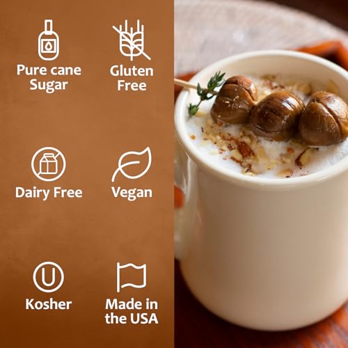 Coffee Syrup Chestnut Praline Flavored Syrup for Drinks (25.4 Fl Oz)