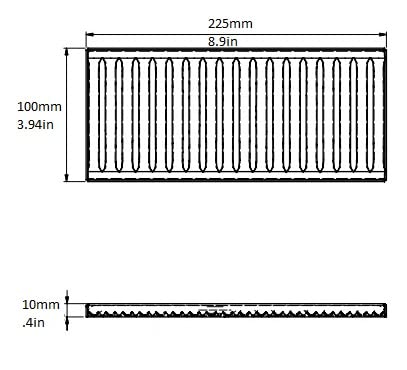 Products 4x9 Low Profile Stainless Steel Drip Tray No Drain Cover