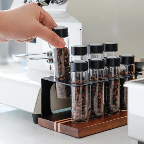 Coffee Bean Storage Tubes Single Dose Coffee Bean Cellars 8 Pcs with One (8 Count)