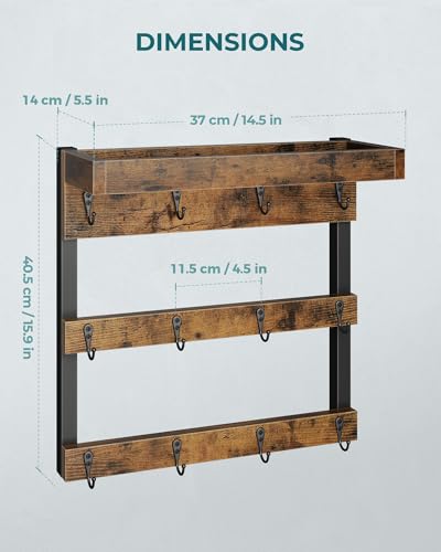 Coffee Mug Rack Wall Mounted