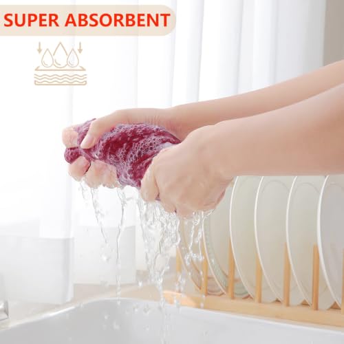 100% Cotton Waffle Weave Kitchen Dish Towels 4 (4 Count)