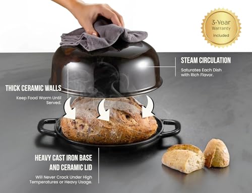 Bread Oven with Lid and Handles