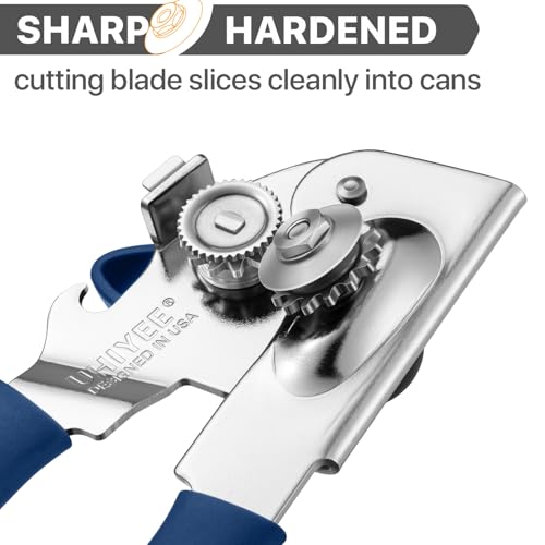 Heavy Duty Hand Can Opener with Comfortable Grip for Seniors