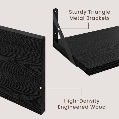 Wall Mounted Floating Shelves Set of 2 (2 Count)