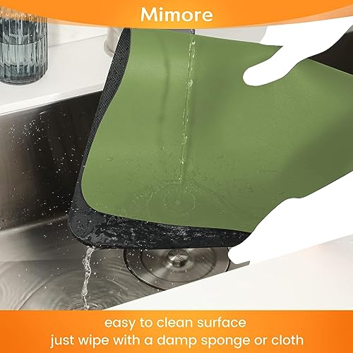 Coffee Mat 16x24 Inch Green Bar Mat for Countertop