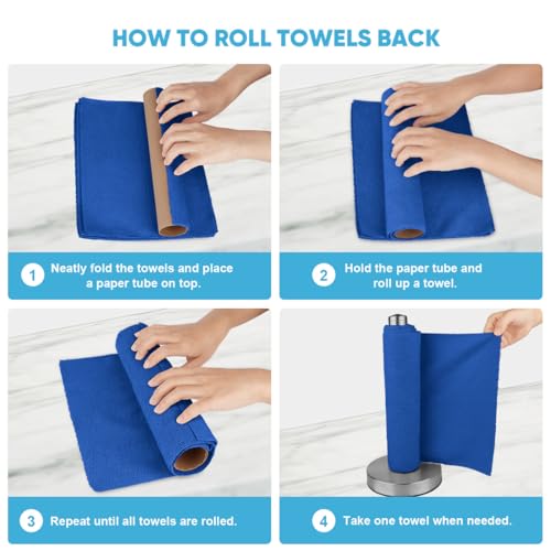 Microfiber Cleaning Cloth 165 Sheets 3 Roll (165 Count)