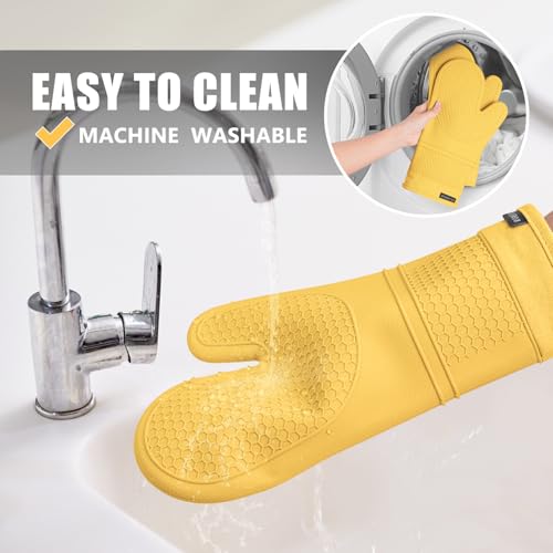 Silicone Oven Mitts and Pot Holders Sets