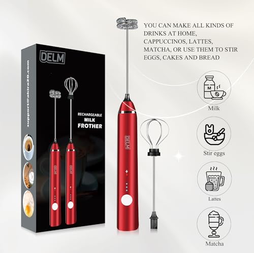 Milk Frother Electric USB Stainless Steel Accessory