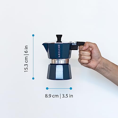 Milano Stovetop Espresso Maker Moka Pot 3 espresso Cup (6 Count)