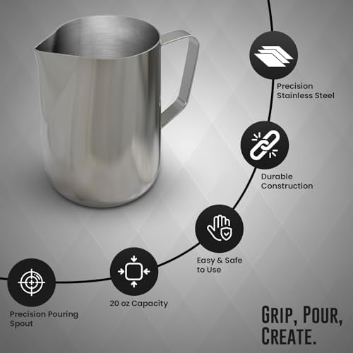 20oz Stainless Steel Latte Art Pitcher