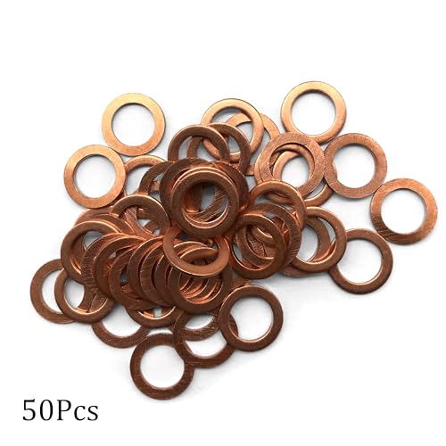 M12 Flat Washer Copper Sealing Ring (50 Count)