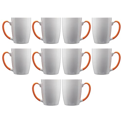 Java Two Tone Coffee Mugs 12 oz. Set of 10 (10 Count)