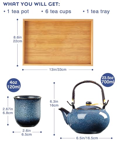 Japanese Tea Set for 6 (8 Count)