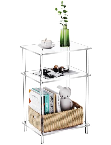 Acrylic Side Table Clear 3