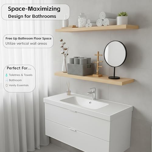 Floating Wall Shelves (2 Count)