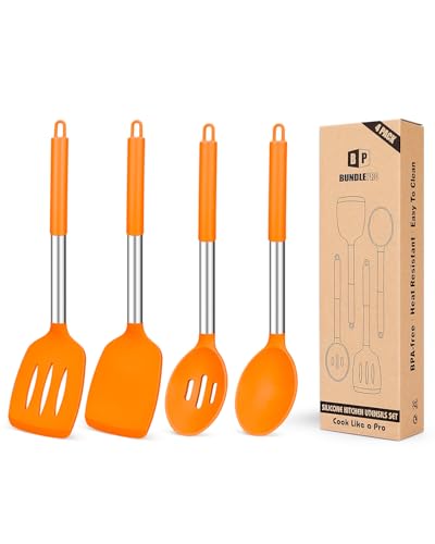 Pack of 4 Silicone Cooking Utensils Set (4 Count)
