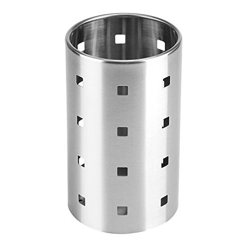 Chopsticks Holder Stainless Steel Utensil Holder Drying Rack Circular Hole Tableware Storage Rack Organizer