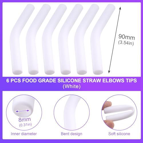 6Pcs Metal Straw Silicone Tips 5