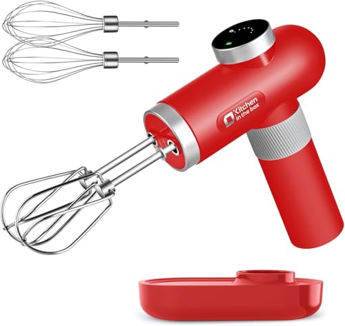 Cordless Rechargeable Hand Mixer for Kitchen
