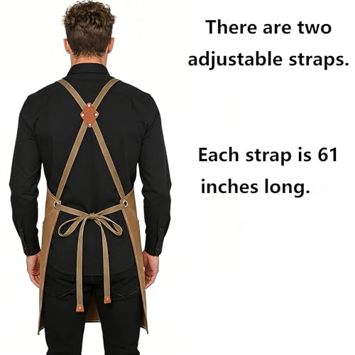 Chef Aprons for Men Women with Oversized Pockets