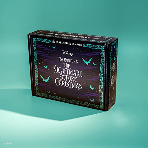 The Nightmare Before Christmas Collector's Box 5 Flavored Coffee Low Acid Medium Roast Arabica Beans Specialty Coffee Gifts For Auto Drip and French Press (20 Ounce)