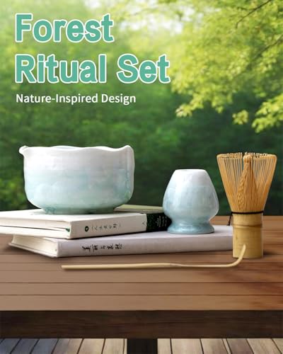Natural Crystal Flower Matcha Set