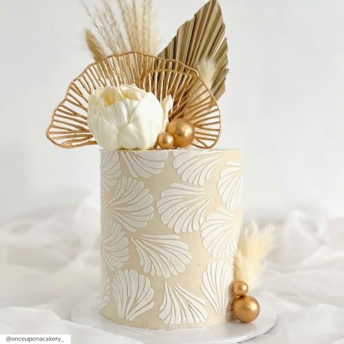 Cake Decorating Stencil for Tall Buttercream Cake