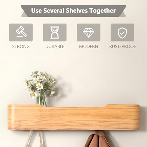 Wall Mounted Coat Rack with Shelf