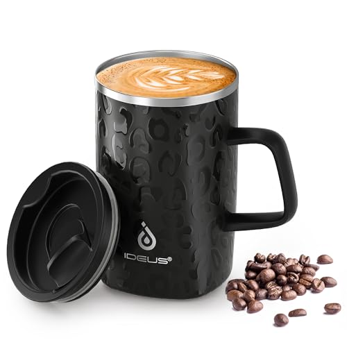 16 oz Insulated Coffee Mug with Lid and Handle