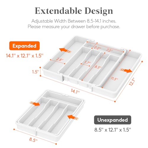 Expandable Silverware Drawer Organizer