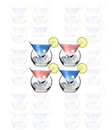 Stemless Martini Glasses with Chiller