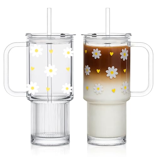 26 oz Glass Tumbler with Handle