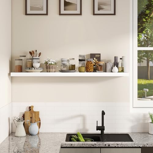 Rustic Real Wood Floating Shelves