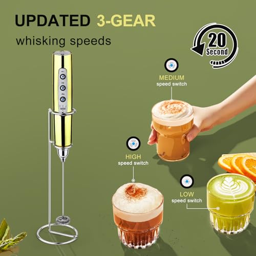 Handheld Milk Frother Wand for Coffee