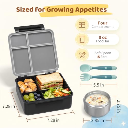 Bento Lunch Box with 8oz Soup Thermo