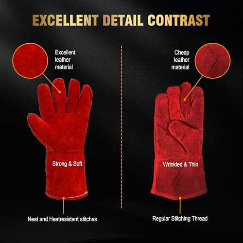 Long Welding Gloves 23.6 Inches 932℉