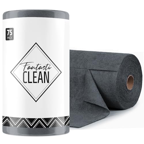 Microfiber Cleaning Cloth Roll (75 Count)