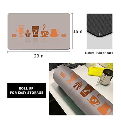 Thick Counter Protector Absorbent Coffee Machine Spill Mat