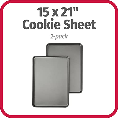 Everday Nonstick Carbon Steel 15” x 21” Baking Sheet Set (2 Count)