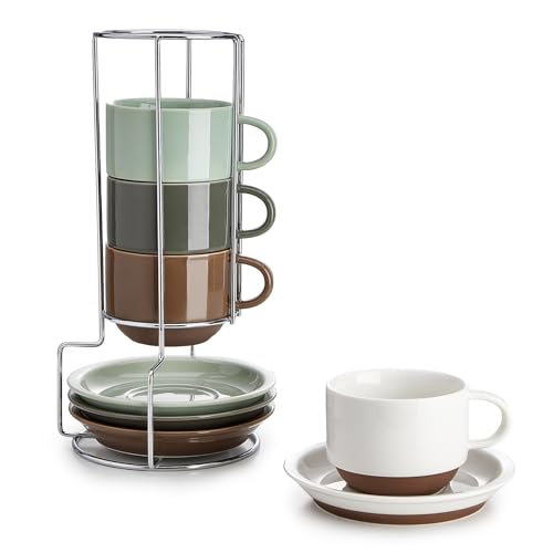 8 Ounce Cappuccino Cups Set of 4 (4 Count)