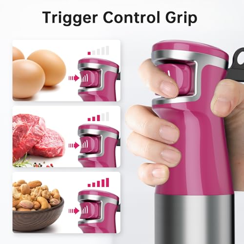 Immersion Blender Handheld Corded Hand Blenders Set 1100W