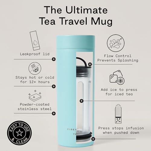 Travel Tea Infuser Mug with Strainer