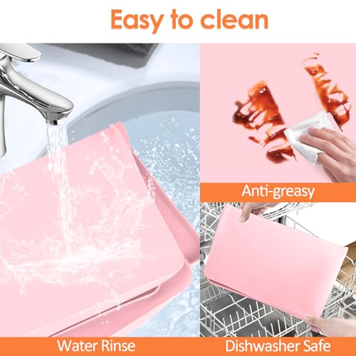 Silicone Coffee Maker Mat with Lip for Countertops