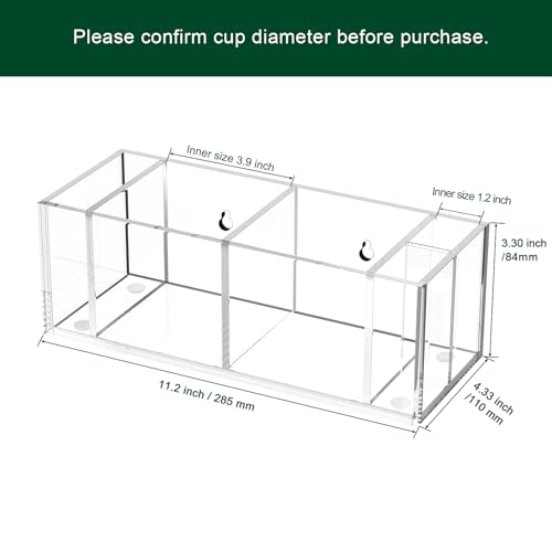 Double Cup Holder with Marker Slot