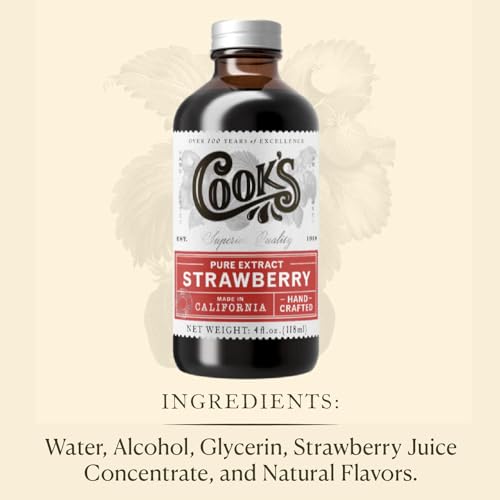 Natural Strawberry Extract for Baking (128 Fl Oz)