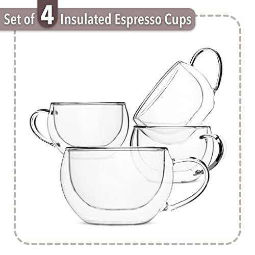 BTaT Double Walled Espresso Cups (4 Count)